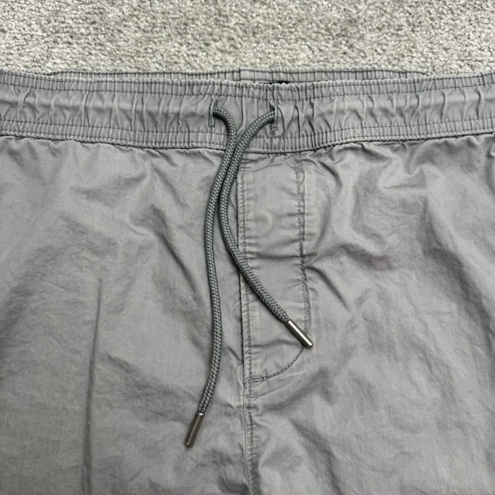 Banana Republic Aiden Fit Chino Pants Mens 36x32 Gray Tapered Leg Elastic Waist